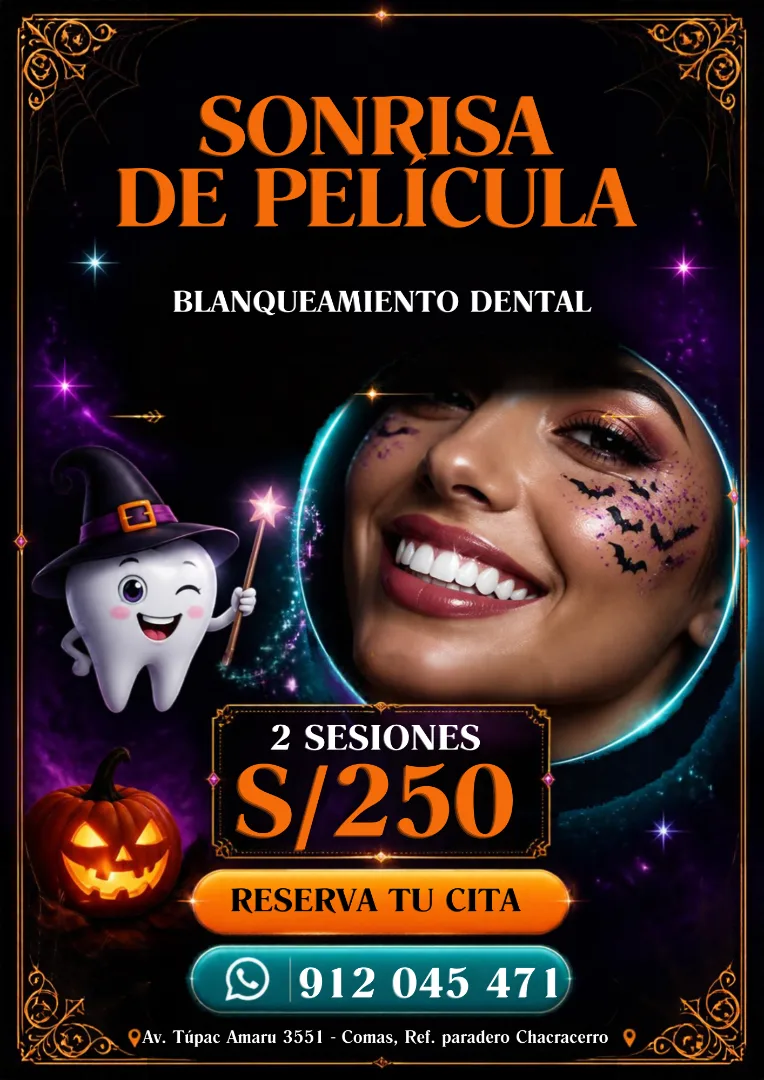 Sonrisa de película: Blanqueamiento dental Halloween